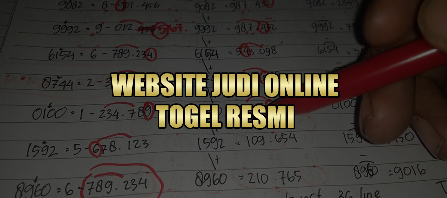 WEBSITE JUDI ONLINE TOGEL RESMI